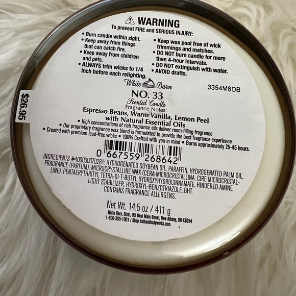 No 33- White Barn Candles-Bundle of 4 - Picture 2 of 3